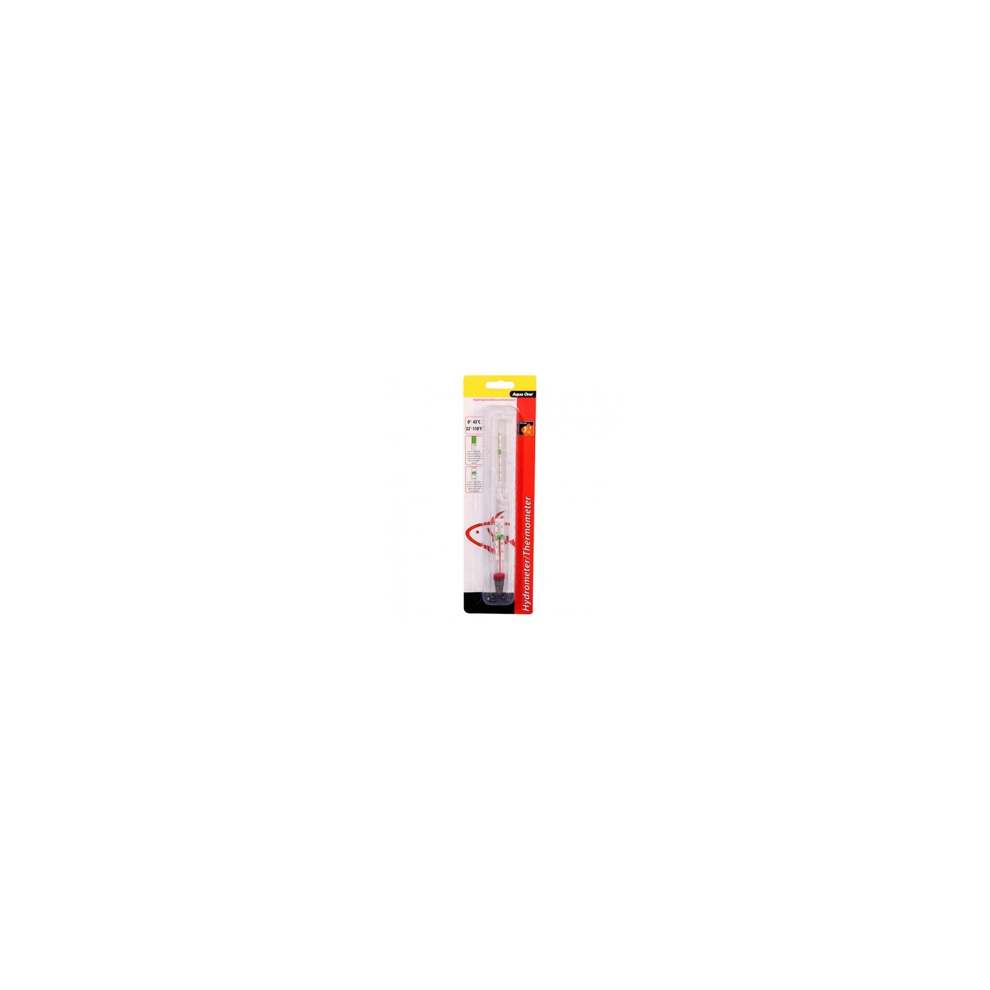 Hydrometer/thermometer Glass (aqua one)