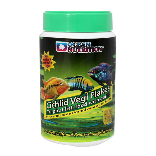 Food - Ocean Nutrition - Cichlid Vegi Flakes 156g